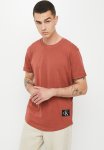 Calvin Klein Badge Turn Up Sleeve - Terracotta Tile