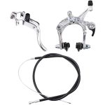 Srutueo Front Fixie Road Bike Cruiser Brake Set Bike Brake Kit Bike Caliper Brake Kit Side Pull Brake Set For Most Fixie Bike Si