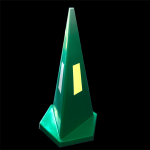 Triangular 1M Cone – Green