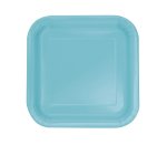 Party 7" Square Plate Terrific Teal 16