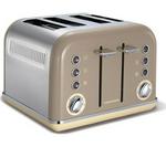Morphy Richards Accents 4 Slice Toaster in Barley