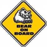 Bear On Board Car Sign