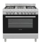 ELBA Essential 04 96CL727- 4 Burner GAS-2 Electric Plate Stove 90CM Silver