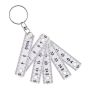 0-20 Inch Folding Ruler With Keyring MINI Keychain Ruler Foldable Rulers