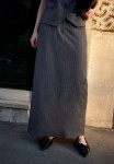 Twill Pencil Skirt - Grey