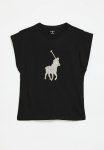 Polo Girls Jessica Printed Ss Tee - Black