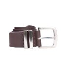 Mens 40MM Plain Leather Belt - 6XL Brown