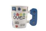 Game Over" Retro Gamer Mug With Blue Game Controller Handle