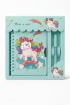 Girls Unicorn Secret Lockable Notebook & Pen Set 19 X 18CM Size