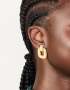 Goldair Gold Plated Brass Classic Doorknocker Earrings