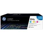 HP 304A 3-PACK Original Laserjet Toner Cartridge - CF372AM