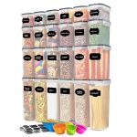 Plastic Airtight Clip Lock Food Storage Container Set 24 Piece