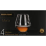 Marta Lead-free Crystal Stemless Multipurpose Glasses 550ML 4-PACK