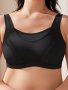 Plus Size Sports Bra Women's Plus Full Coverage High Impact Seamless Workout Non Padded Bra