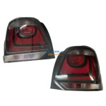 Vw Polo 6 2010+ 7 Vivo 2018-2022 Taillight Smoked With Globe Holder Set