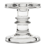 @home Pillar dinner Candle Holder Glass 11.5CM