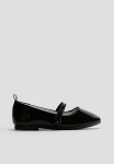 Patent Ballet Pumps - Black