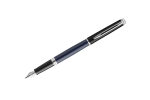 Waterman Hemisphere Colour Blocking Fountain Pen Black & Blue With Chrome Trim