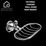 Victoria Chrome Wall Hung Soap Basket