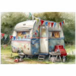 Deco Print Cosy Caravan