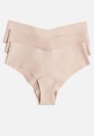 3-PACK Invisible Hipster Briefs - Beige