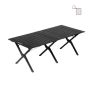 Black Foldable Camping Table And A Keyholder