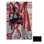 Alpha Double Lanyard Full Body Harness Scaffold Hook With Kidney Support