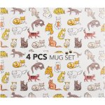 Clicks Animal Cats Mug Set 4 Piece