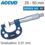 Non Rotating Spindle Disk Micrometer 25