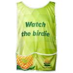 Pre-production Sample Jackal Polyester Caddy Bib With Pvc Name Sleeve - Solid White