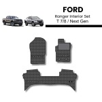 Ford Ranger Interior Mat Set Double Cab 2023+