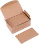100PCS Kraft Paper Memo Pads For Greeting Cards Scrapbook Diy Message