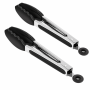 2 Pack Silicone Kitchen Tongs 9 Inch