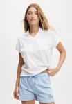 Cotton On Active Graphic Polo T-Shirt - White Resort Club