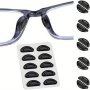 10PCS Soft Silicone Anti-slip Nose Pads For Glasses - Comfortable Air Chamber Design For All Plastic Frames