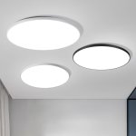 1PC Ultra-thin Round LED Ceiling Light Home Decoration Pendant Light Black And White Ceiling Light Simple Ceiling Light White Li