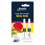 Bostik Adhesive Blits Stik SUPER GLUE Gel Combo