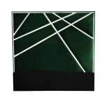 Black Dahlia Mirrored Headboard-emerald Green