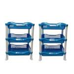 Smte-spacemax: 3-TIER Organizer Rack Set Of 2 Blue With Keychain