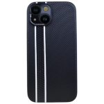 Carbon Stripe Design Phone Case Compatible With Iphone 15 - Black