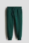 Brushed-inside Joggers - Dark Green