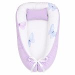 World Of Pastel Butterflies Print Baby Nest Pod Newborn Lounger