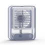 Portable USB Rechargeable Spray Desk Fan With LED Night Light
