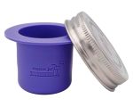 Mason Jar Lifestyle Divider Cup For Salads Dips And Snacks. Plastic Free Bento Lunch Container Ultra Violet Regular Mouth