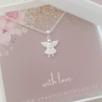 Aria 925 Sterling Silver Wings Necklace 13X14MM On A 45CM Chain