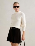 Millie Crew Neck Sweater - L Cream