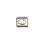 Composable Classic Link White Stone Drop Left