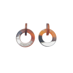 Espresso Drop Acrylic Earrings - Tortoise Shell Acrylic
