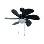 Eurolux Fan Turbo Swirl 6 Blades 30 Black