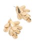 Goldair Gold Oval Tassel Layered Drop Earrings